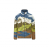 PICTURE HAFDALS ZIP FLEECE CLOUDY LANDSC SHERPA M