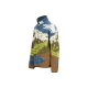 PICTURE HAFDALS ZIP FLEECE CLOUDY LANDSC SHERPA M