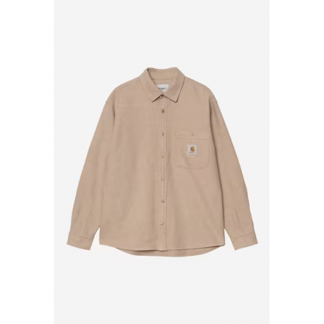 CARHARTT WIP L/S EDGAR SHIRT PEANUT / WAX