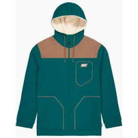 PICTURE BASEMENT PLUSH ZIP HOODIE DEEP WATER