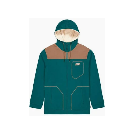 PICTURE BASEMENT PLUSH ZIP HOODIE DEEP WATER
