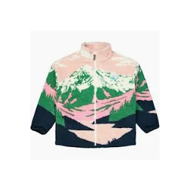 PICTURE NYSS ZIP FLEECE CLOUDY LANDSCAPE WOMEN