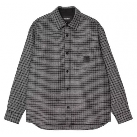 CARHARTT WIP L/S LOWIS SHIRT HOUNDSTOOTH GREY HEATHER