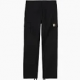 CARHARTT REGULAR CARGO PANT 100% COTTON BLACK RINSED