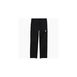 CARHARTT REGULAR CARGO PANT 100% COTTON BLACK RINSED