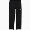 CARHARTT REGULAR CARGO PANT 100% COTTON BLACK RINSED