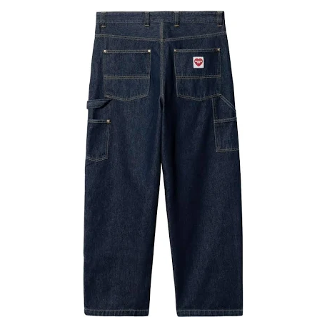 CARHARTT SINGLE KNEE PANT 100% COTTON BLUE RINSED HEART