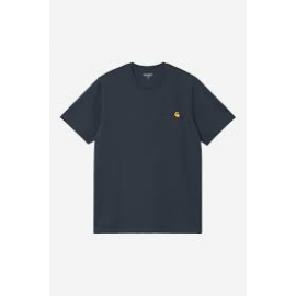 CARHARTT WIP S/S AMERICAN SCRIPT DEEP NIGHT