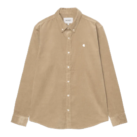 CARHARTT WIP L/S MADISON FINE CORD SHIRT IROKO WAX