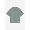 CARHARTT WIP S/S LINK SCRIPT T-SHIRT VELVET GREEN WHITE