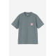 CARHARTT WIP W S/S POCKET T-SHIRT COZY BLUE RED