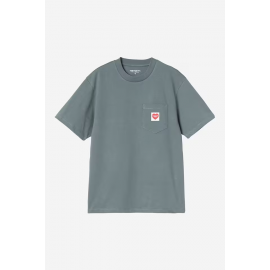CARHARTT WIP W S/S POCKET T-SHIRT COZY BLUE RED