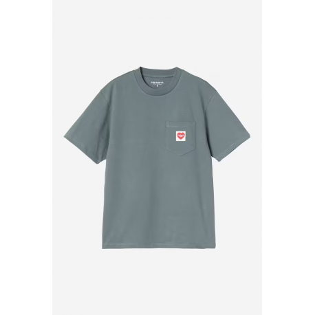 CARHARTT WIP W S/S POCKET T-SHIRT COZY BLUE RED