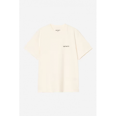 CARHARTT WIP W S/S SCRIPT EMBROIDERY CINERUS COZY PURPLE