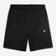 CARHARTT CHASE SWEAT SHORT 58/42% COTTON/POLYESTER BLACK / GOLD