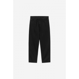 CARHARTT WIP AARON PANT BLACK RINSED NO LENGHT