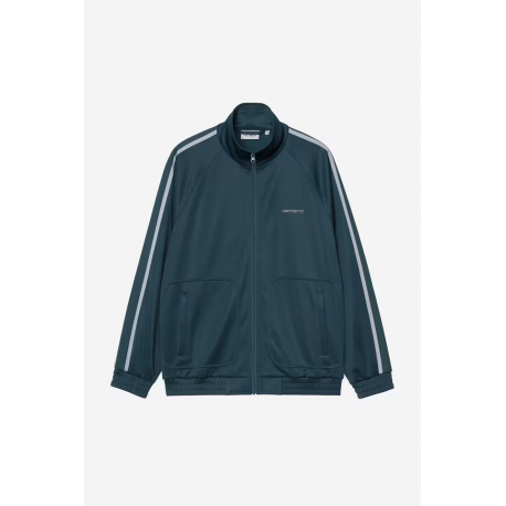 CARHARTT WIP BOLAR SWEAT JACKET BLUE RIVER / MIRROR