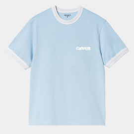 CARHARTT WIP S/S IP RINGER T-SHIRT ICARIA / WHITE /WHITE