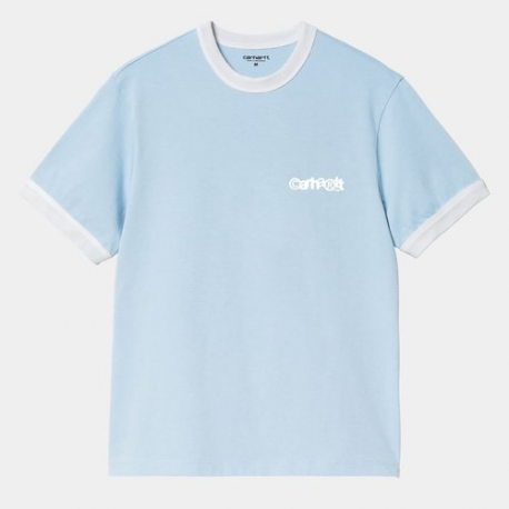 CARHARTT WIP S/S IP RINGER T-SHIRT ICARIA / WHITE /WHITE