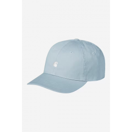 CARHARTT MADISON LOGO CAP TOURMALINE WHITE