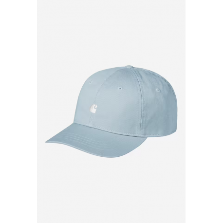 CARHARTT MADISON LOGO CAP TOURMALINE WHITE
