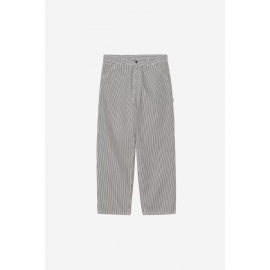 CARHARTT WIP MERCER SINGLE KNEE PANT STRIPE GRAPHITE / STONE WASHED