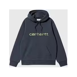 CARHARTT WIP HOODED SWEAT DEEP NIGHT / GENTLE GREEN