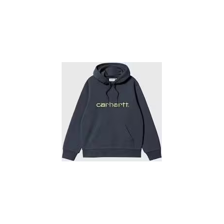 CARHARTT WIP HOODED SWEAT DEEP NIGHT / GENTLE GREEN