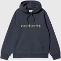 CARHARTT WIP HOODED SWEAT DEEP NIGHT / GENTLE GREEN