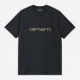 CARHARTT WIP S/S SCRIPT T-SHIRT DEEP NIGHT / GENTLE GREEN