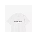 CARHARTT WIP S/S SCRIPT T-SHIRT ASH HEATHER / COZY PURPLE