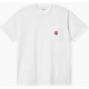 CARHARTT WIP W S/S POCKET T-SHIRT WHITE / RED