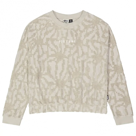 PICTURE CLADY CREW PURE CASHEMERE EMBOSSED