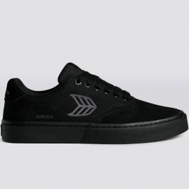 CARIUMA NAIOCA STRIPE SUEDE AND CANVAS BLACK MAGNET LOGO