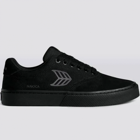 CARIUMA NAIOCA STRIPE SUEDE AND CANVAS BLACK MAGNET LOGO