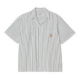 CARHARTT WIP S/S LEAVEL SHIRT STRIPE BLUE RIVER