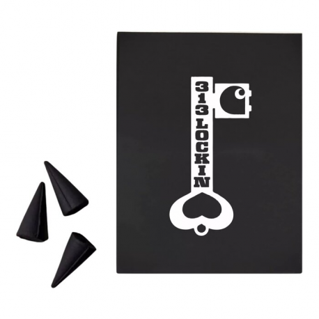 CARHARTT WIP LOCKED CONE INCENSE WHITE / BLACK