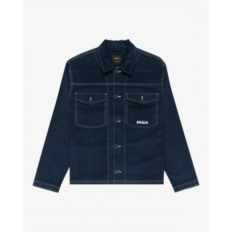 RVCA AF JACKET BLUE GROUP - DARK BLUE