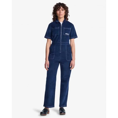 RVCA AF SHIFT JUMPSUIT INDIGO BLUES