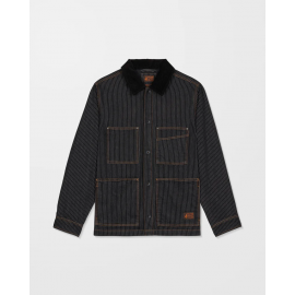 VOLCOM WORK DIALED JACKET BLACK STRIPE