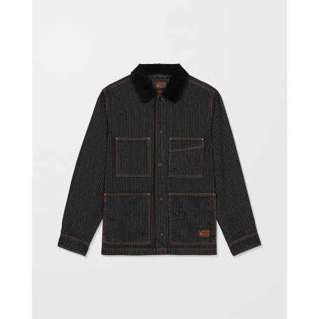 VOLCOM WORK DIALED JACKET BLACK STRIPE