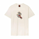 SANTA CRUZ T-SHIRT BURNT BONE HAND UNBLEACHED COTTON