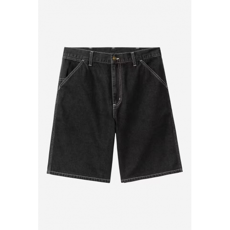 CARHARTT WIP SIMPLE SHORT BLACK STONE WASHED NO LENGTH