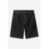 CARHARTT WIP SIMPLE SHORT BLACK STONE WASHED NO LENGTH