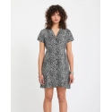 VOLCOM RAWLY DRESS BLACK WHITE