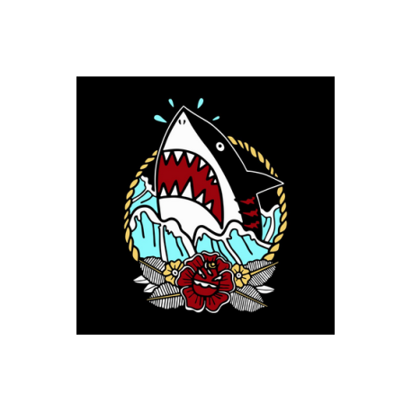 NAO INK T-SHIRT SHARK BLACK