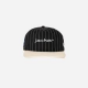 JACKER CLASSIC STRIPE SNAPBACK 5 PANEL BLACK AND WHITE