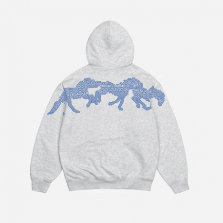 JACKER HORSE POWER ZIP HOODIE GREY