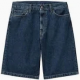 CARHARTT WIP LANDON SHORT 100% COTTON BLUE STONE WASHED