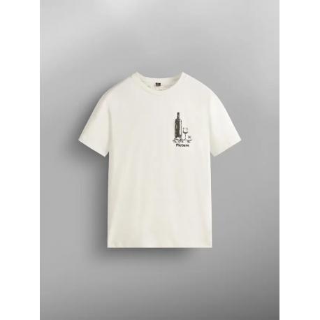 PICTURE D&S WINERIDER TEE NATURAL WHITE